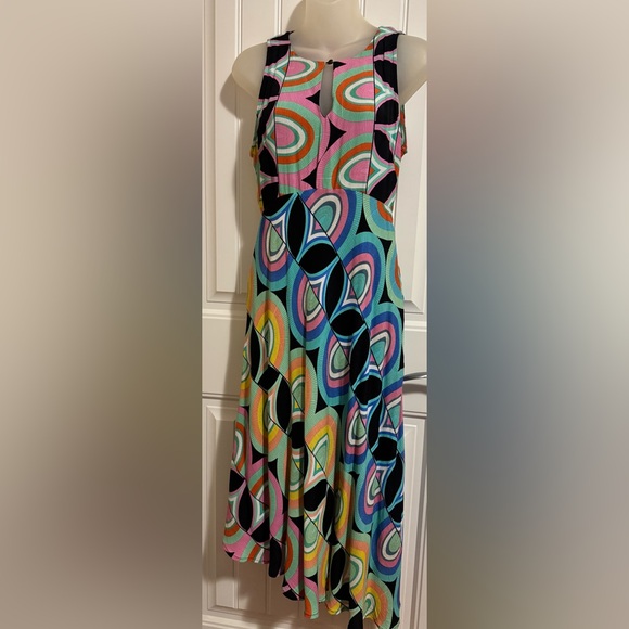 By Anthropologie Kenzie Asymmetrical Midi Dress..size 2 - Picture 5 of 16